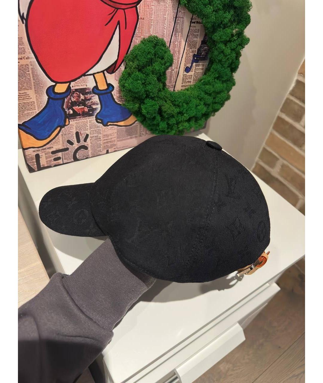 LOUIS VUITTON Черная кепка/бейсболка, фото 4