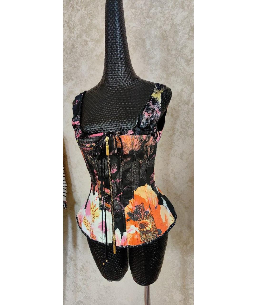 ROBERTO CAVALLI Мульти хлопковый корсет, фото 8