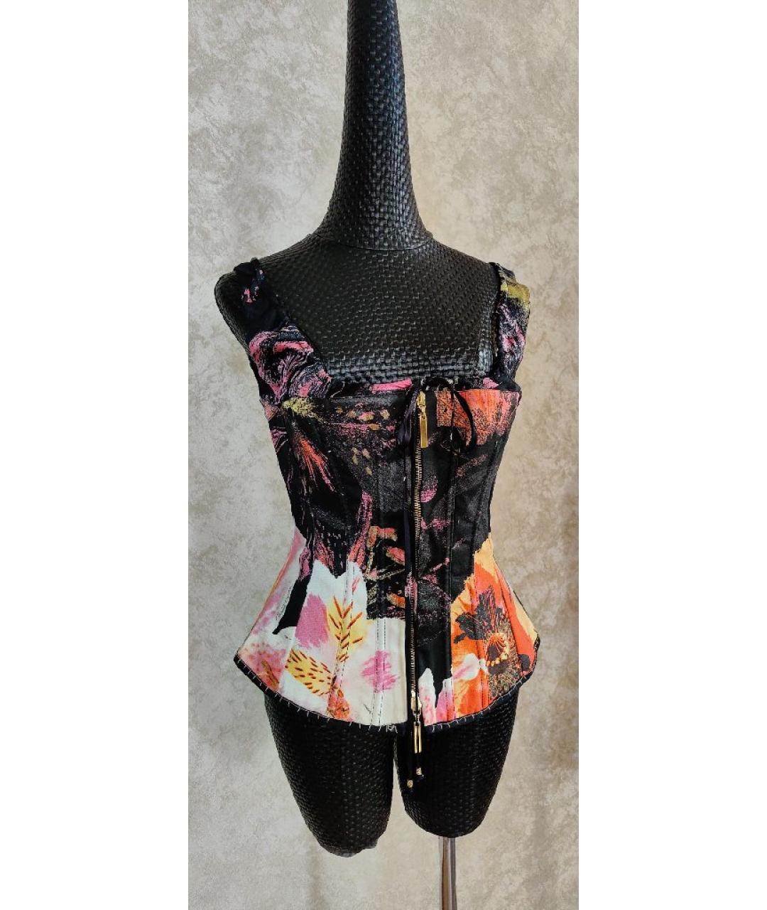 ROBERTO CAVALLI Мульти хлопковый корсет, фото 10