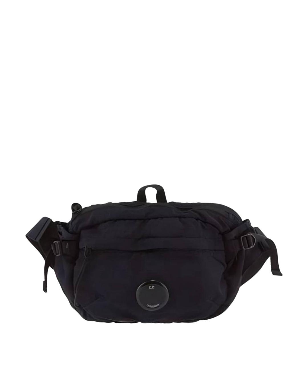 CP COMPANY Черная хлопковая поясная сумка, фото 1