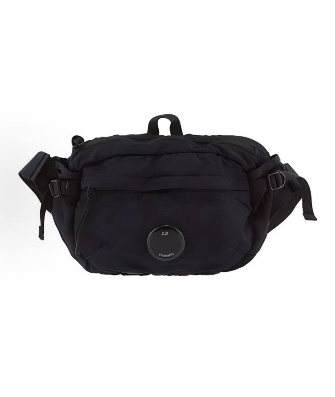 CP COMPANY Черная хлопковая поясная сумка, фото 3
