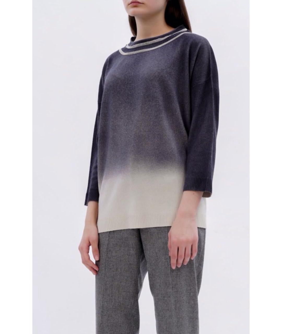 FABIANA FILIPPI Серый шерстяной джемпер / свитер, фото 2