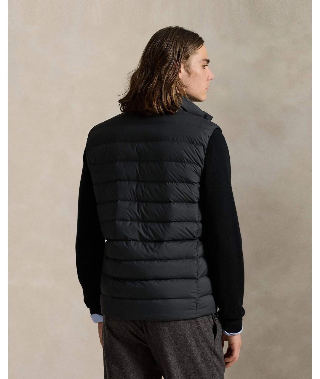 POLO RALPH LAUREN Черный полиэстеровый жилет, фото 8