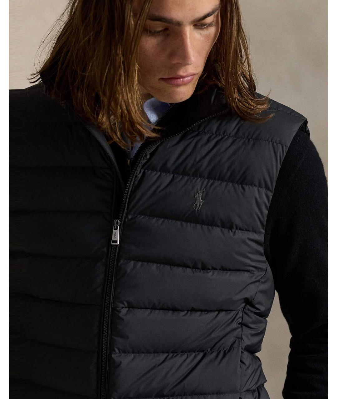 POLO RALPH LAUREN Черный полиэстеровый жилет, фото 6