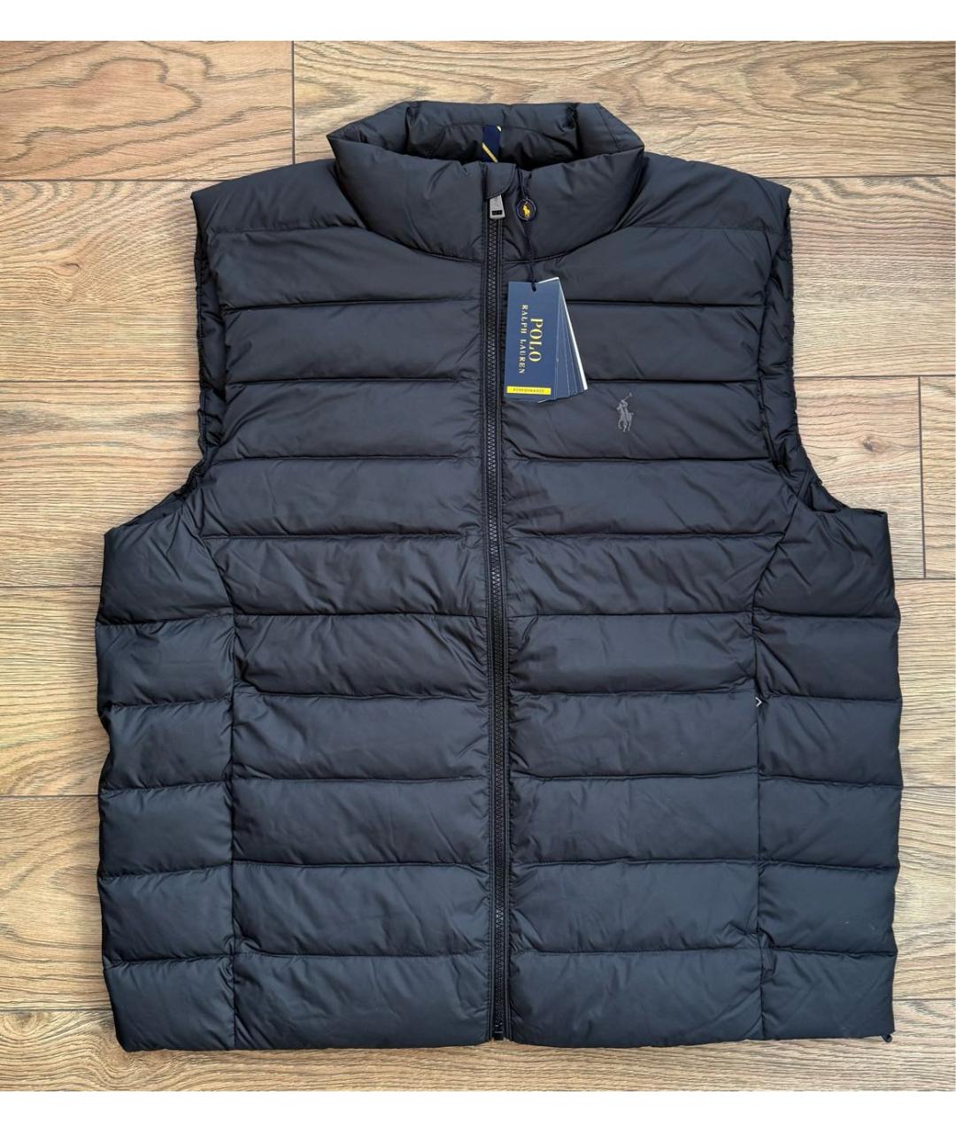 POLO RALPH LAUREN Черный полиэстеровый жилет, фото 9