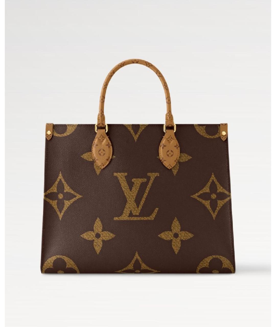 LOUIS VUITTON Коричневая сумка тоут, фото 3
