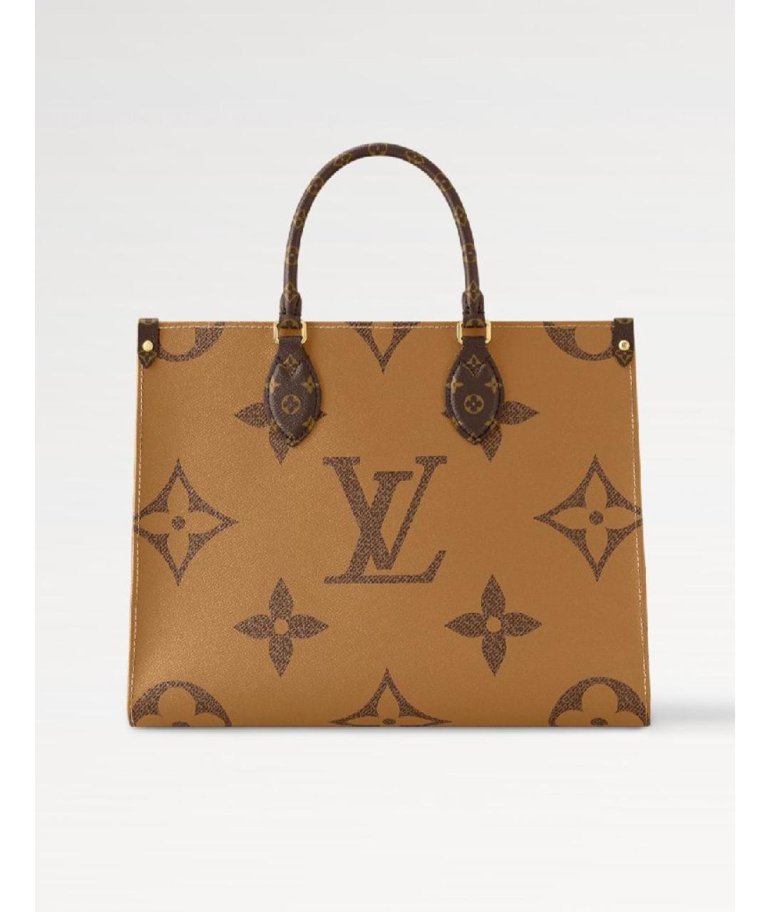 LOUIS VUITTON Коричневая сумка тоут, фото 10