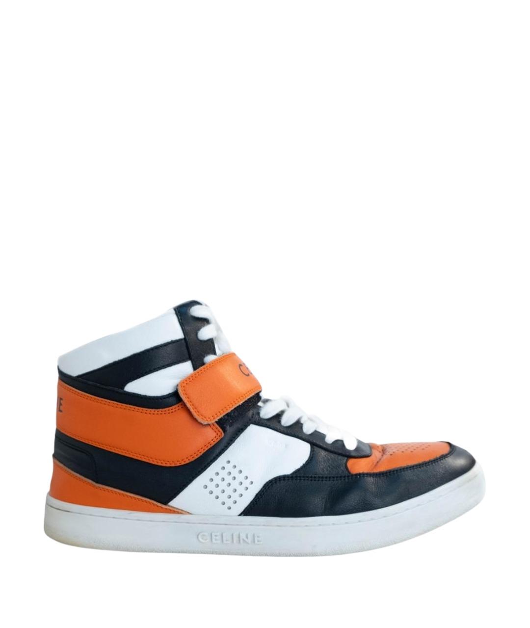 CELINE Мульти кожаные высокие кроссовки / кеды, фото 1