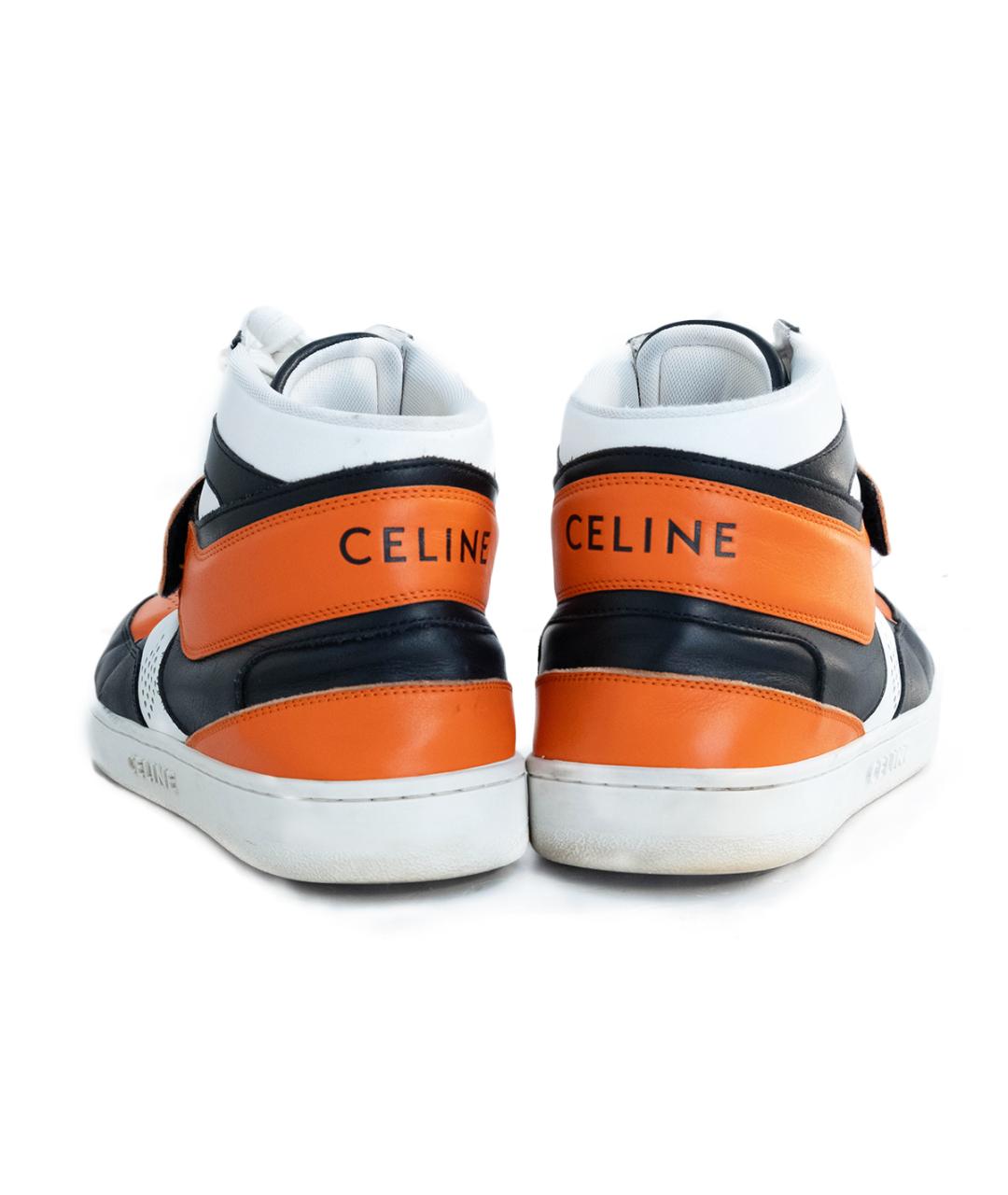 CELINE Мульти кожаные высокие кроссовки / кеды, фото 5