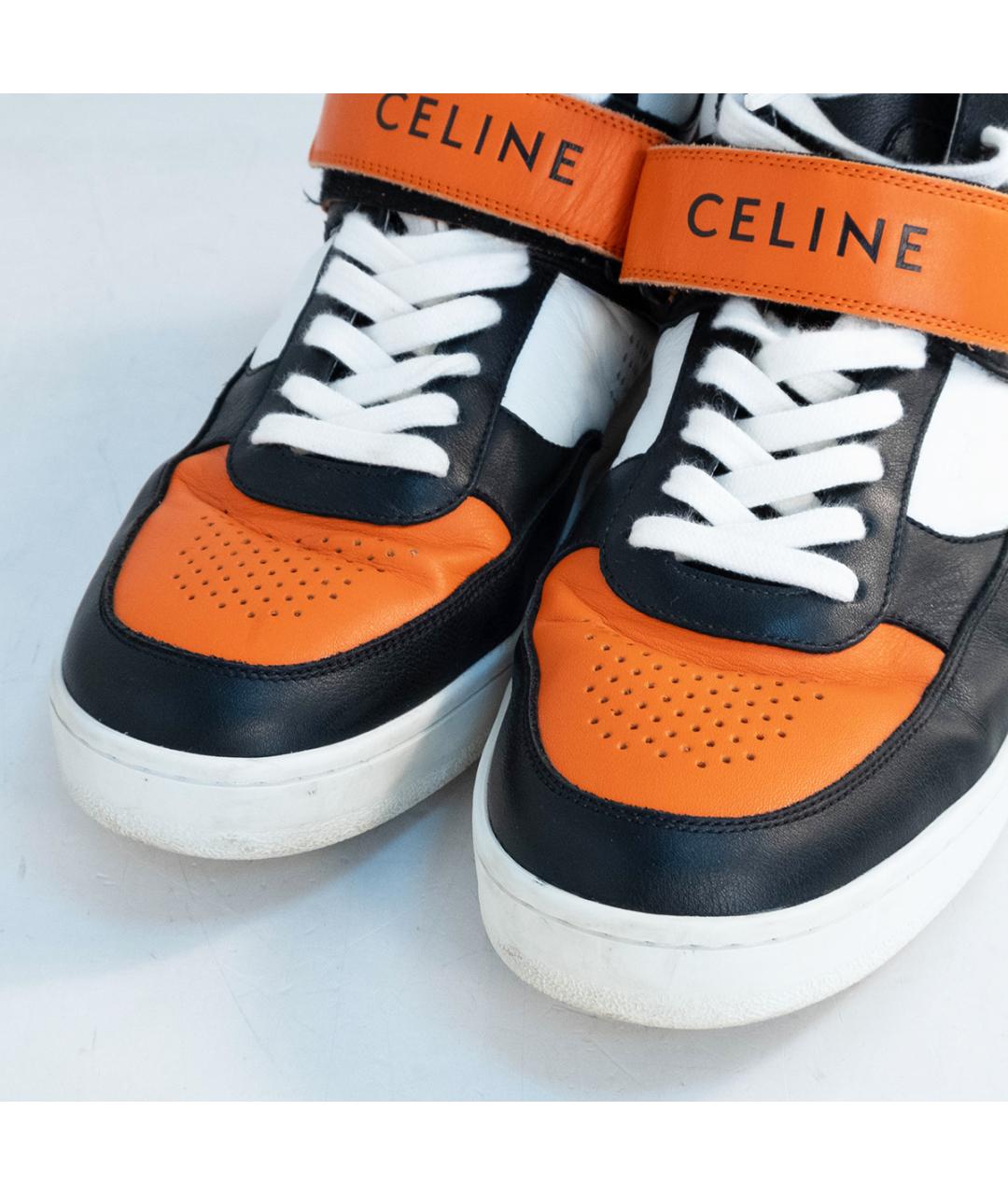 CELINE Мульти кожаные высокие кроссовки / кеды, фото 3