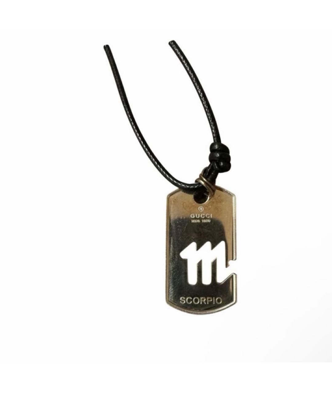 GUCCI Серебряное серебряное колье, фото 4