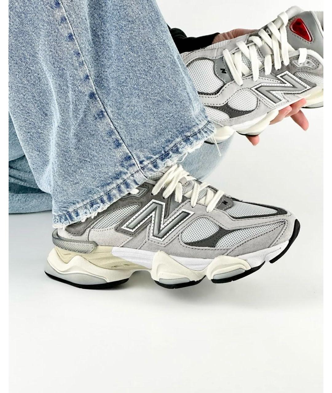 NEW BALANCE Серые текстильные кроссовки, фото 4