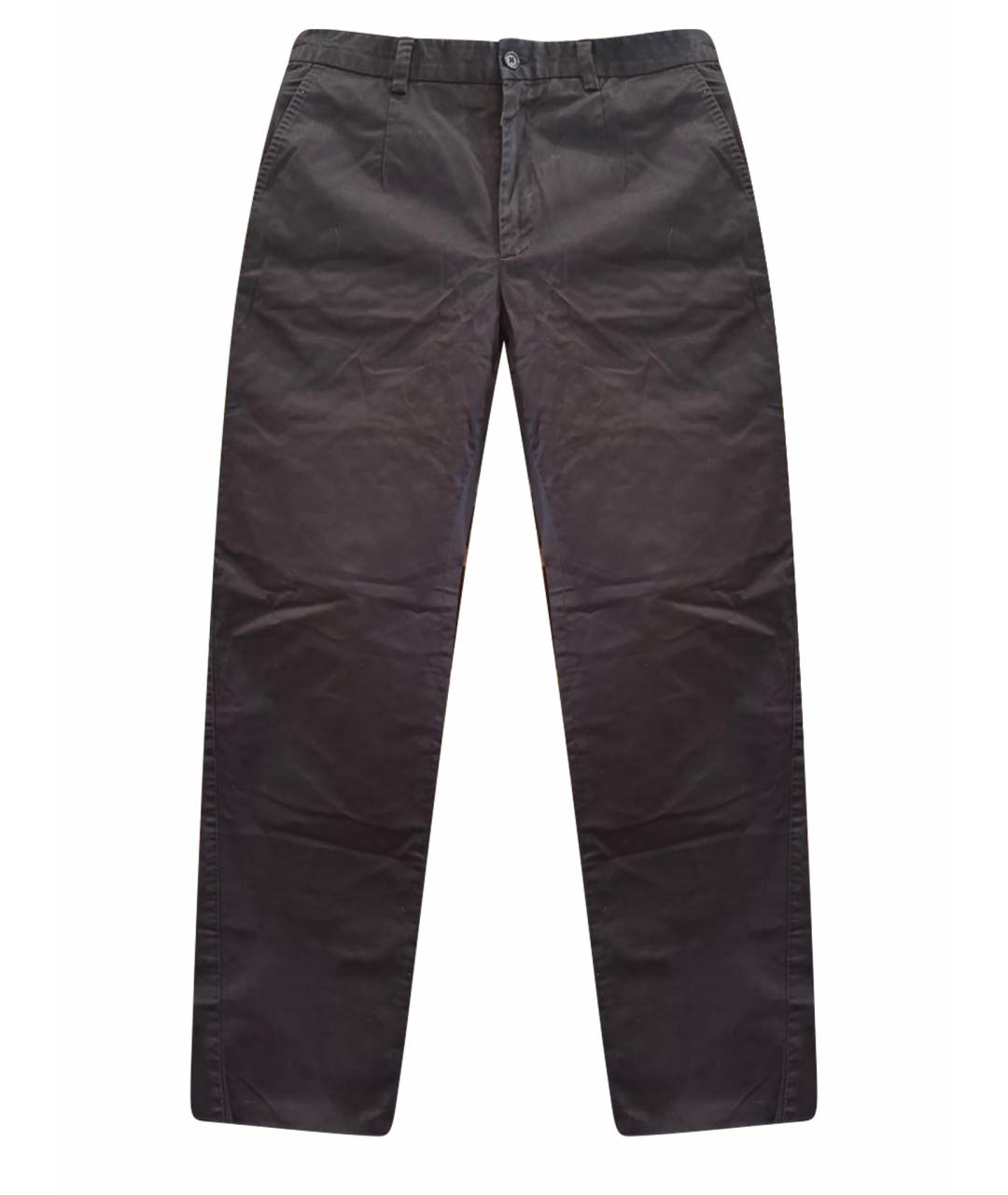 DOLCE&GABBANA Черные хлопко-эластановые брюки чинос, фото 1