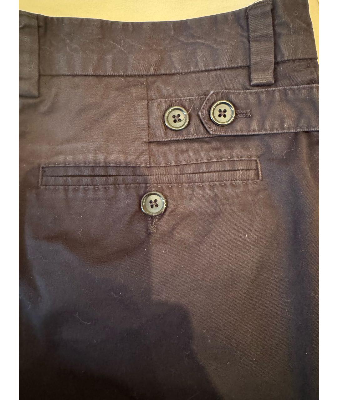 DOLCE&GABBANA Черные хлопко-эластановые брюки чинос, фото 3