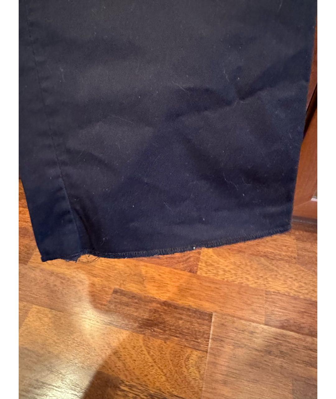 DOLCE&GABBANA Черные хлопко-эластановые брюки чинос, фото 6