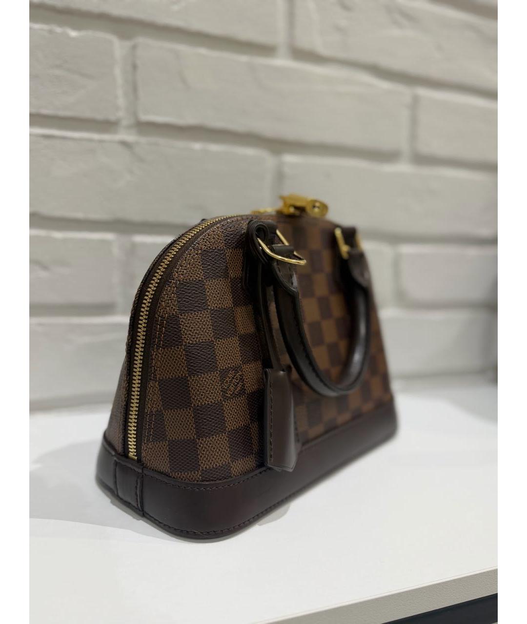 LOUIS VUITTON Коричневая сумка с короткими ручками, фото 2