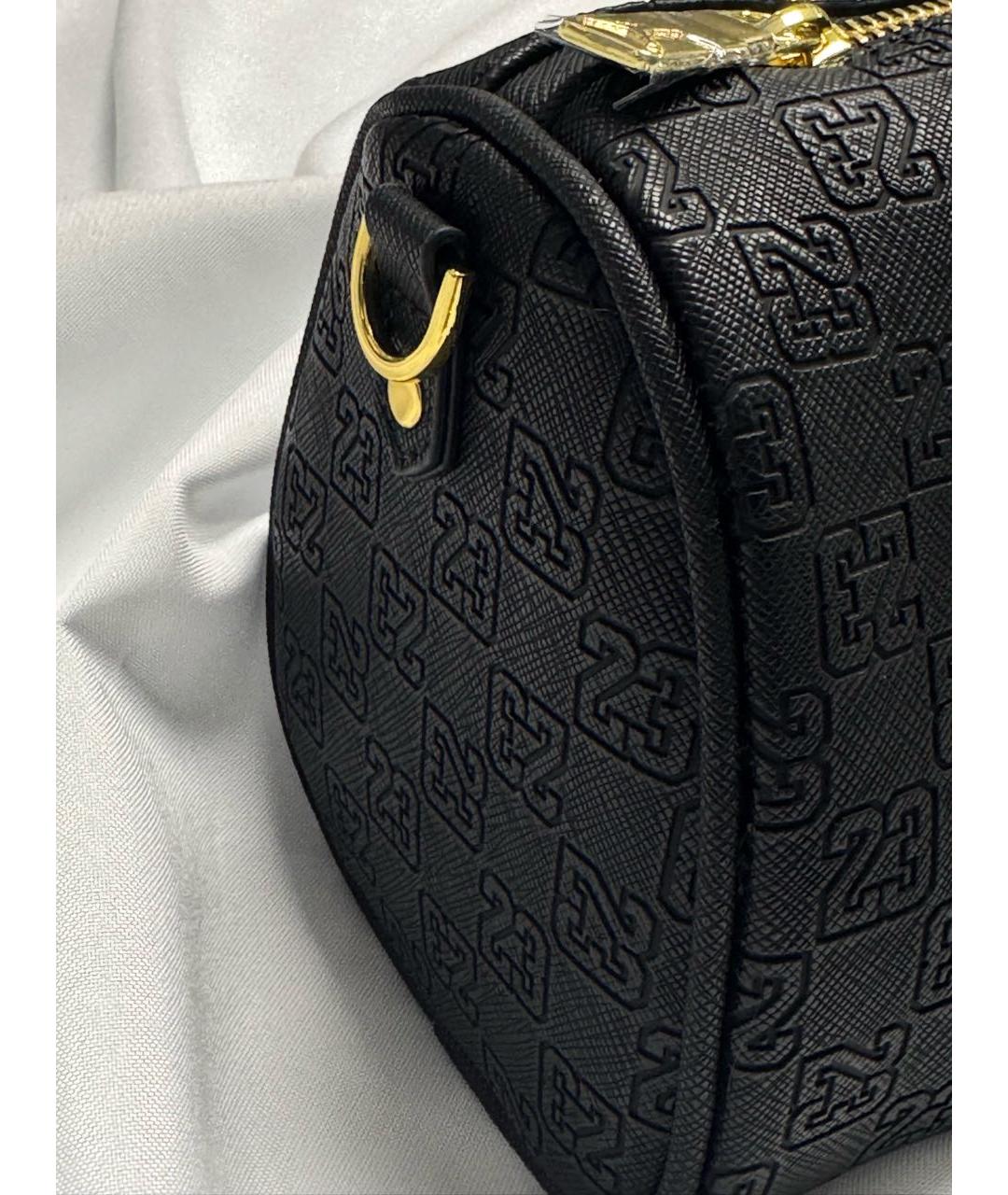 JORDAN Черная кожаная дорожная/спортивная сумка, фото 5