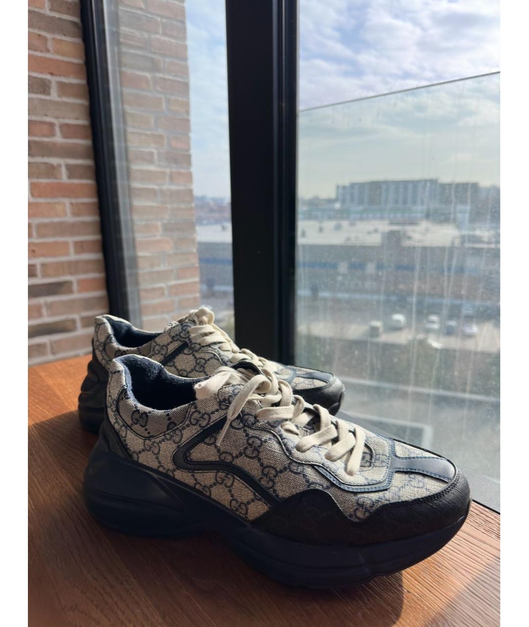 GUCCI Мульти кожаные высокие кроссовки / кеды, фото 5