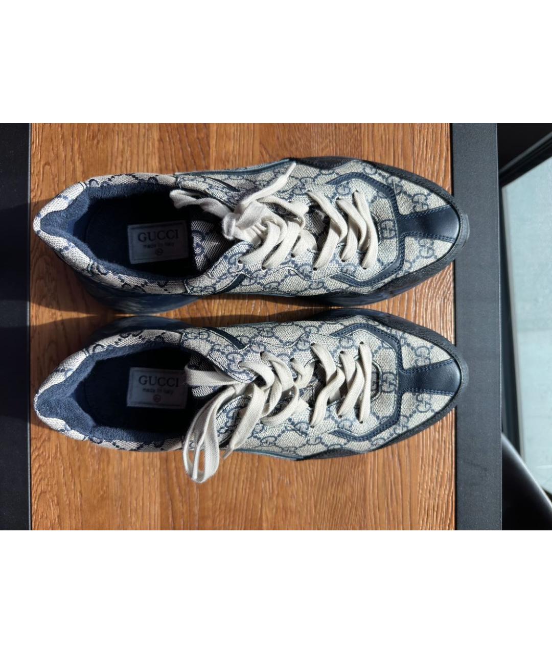 GUCCI Мульти кожаные высокие кроссовки / кеды, фото 2