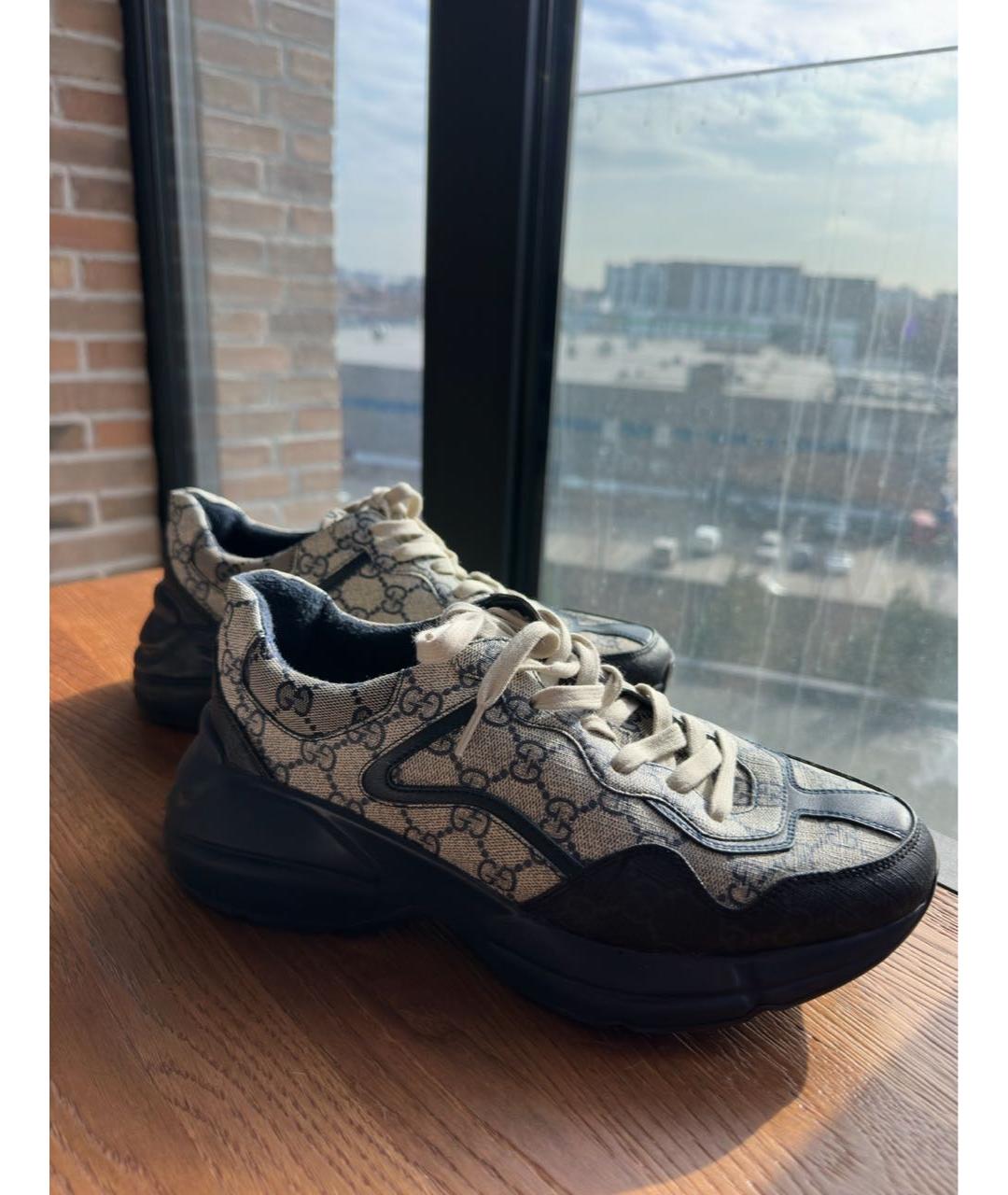 GUCCI Мульти кожаные высокие кроссовки / кеды, фото 6
