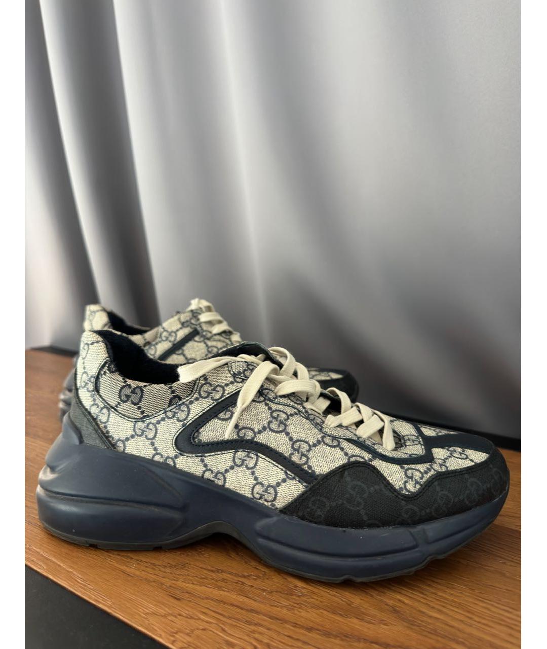 GUCCI Мульти кожаные высокие кроссовки / кеды, фото 7