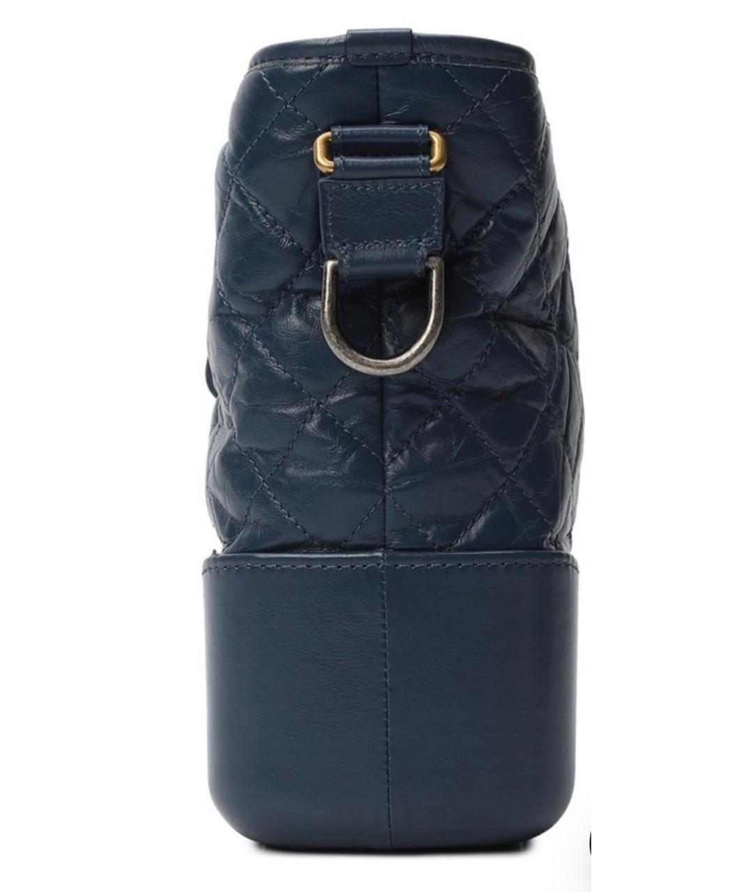 CHANEL Голубая кожаная сумка через плечо, фото 2