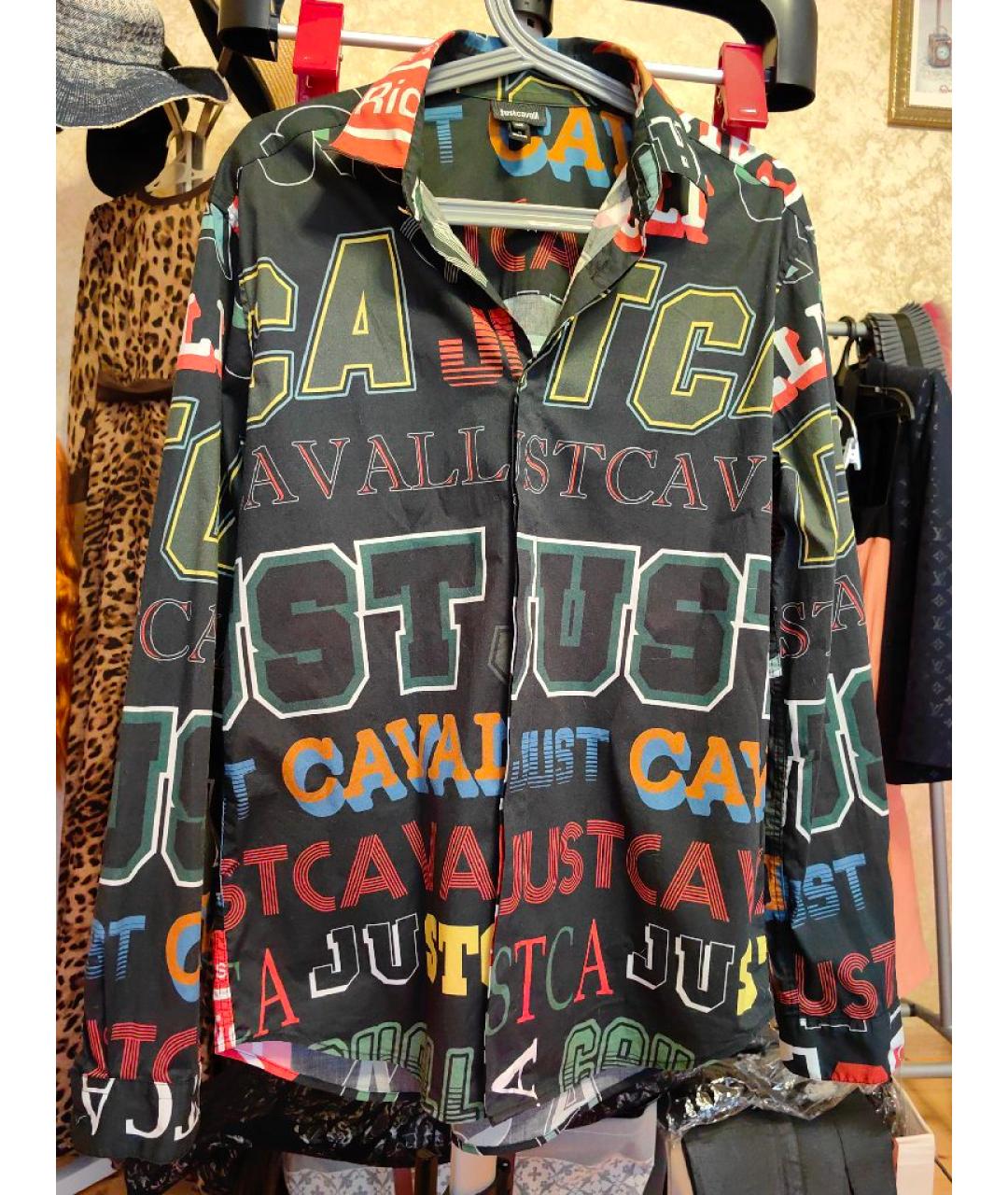 JUST CAVALLI Мульти хлопковая кэжуал рубашка, фото 6