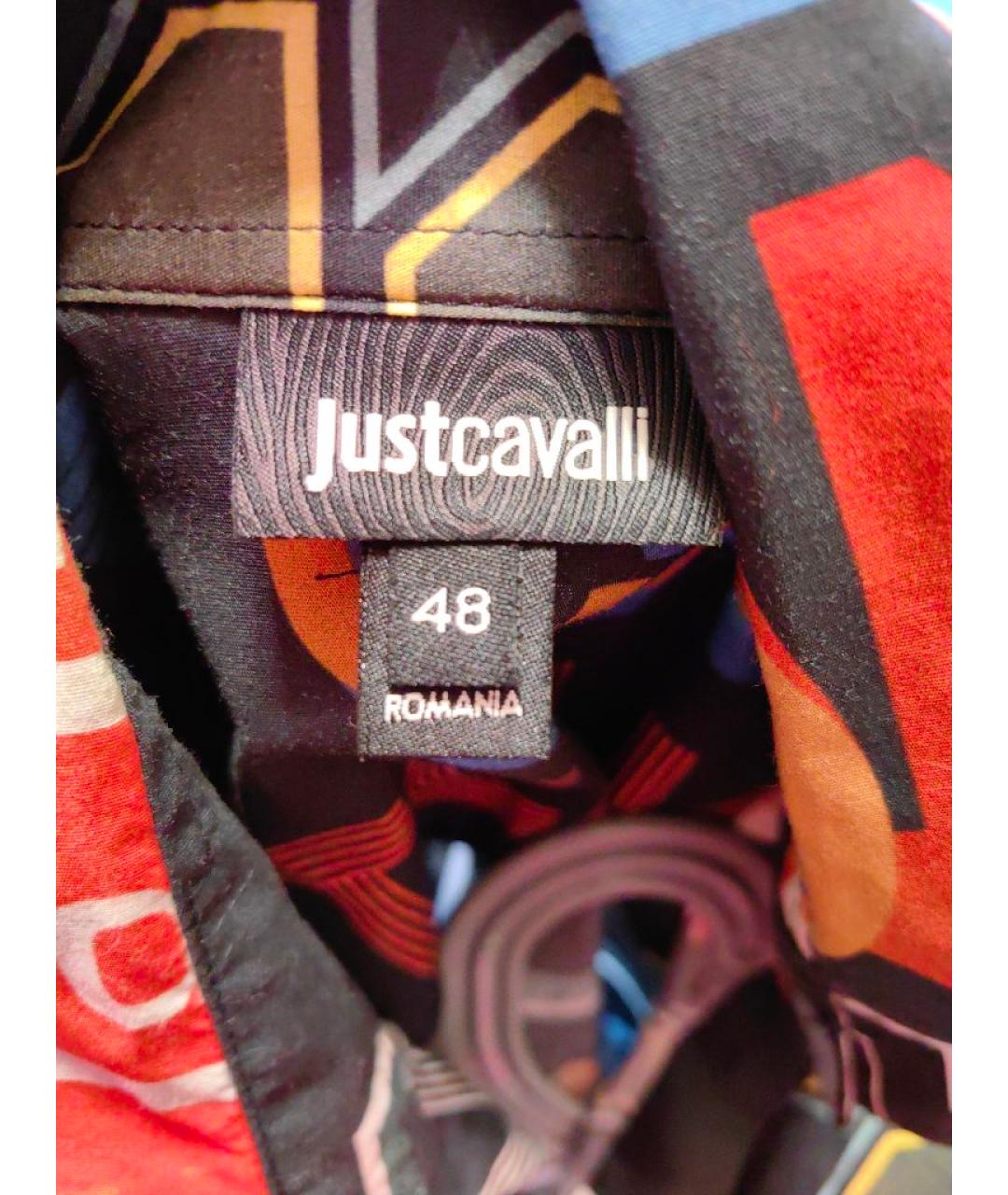 JUST CAVALLI Мульти хлопковая кэжуал рубашка, фото 3