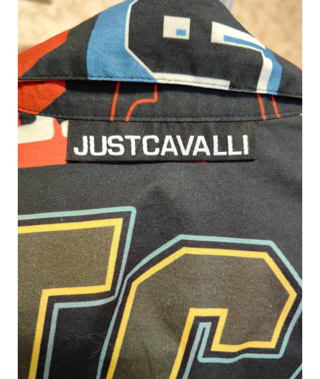 JUST CAVALLI Мульти хлопковая кэжуал рубашка, фото 5