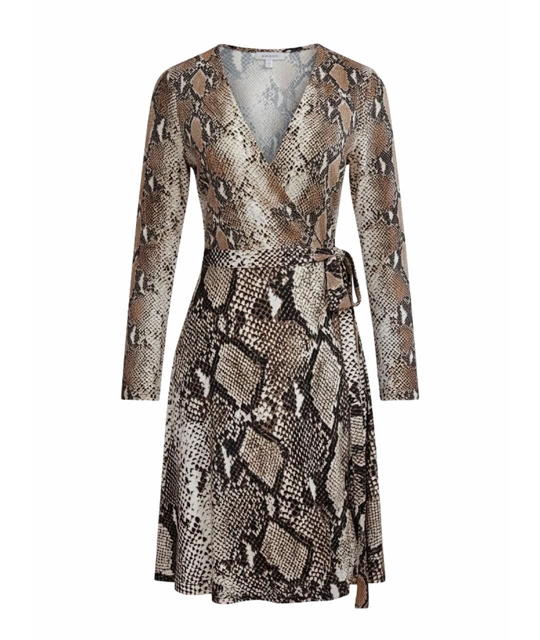 DIANE VON FURSTENBERG Антрацитовое шелковое повседневное платье, фото 1