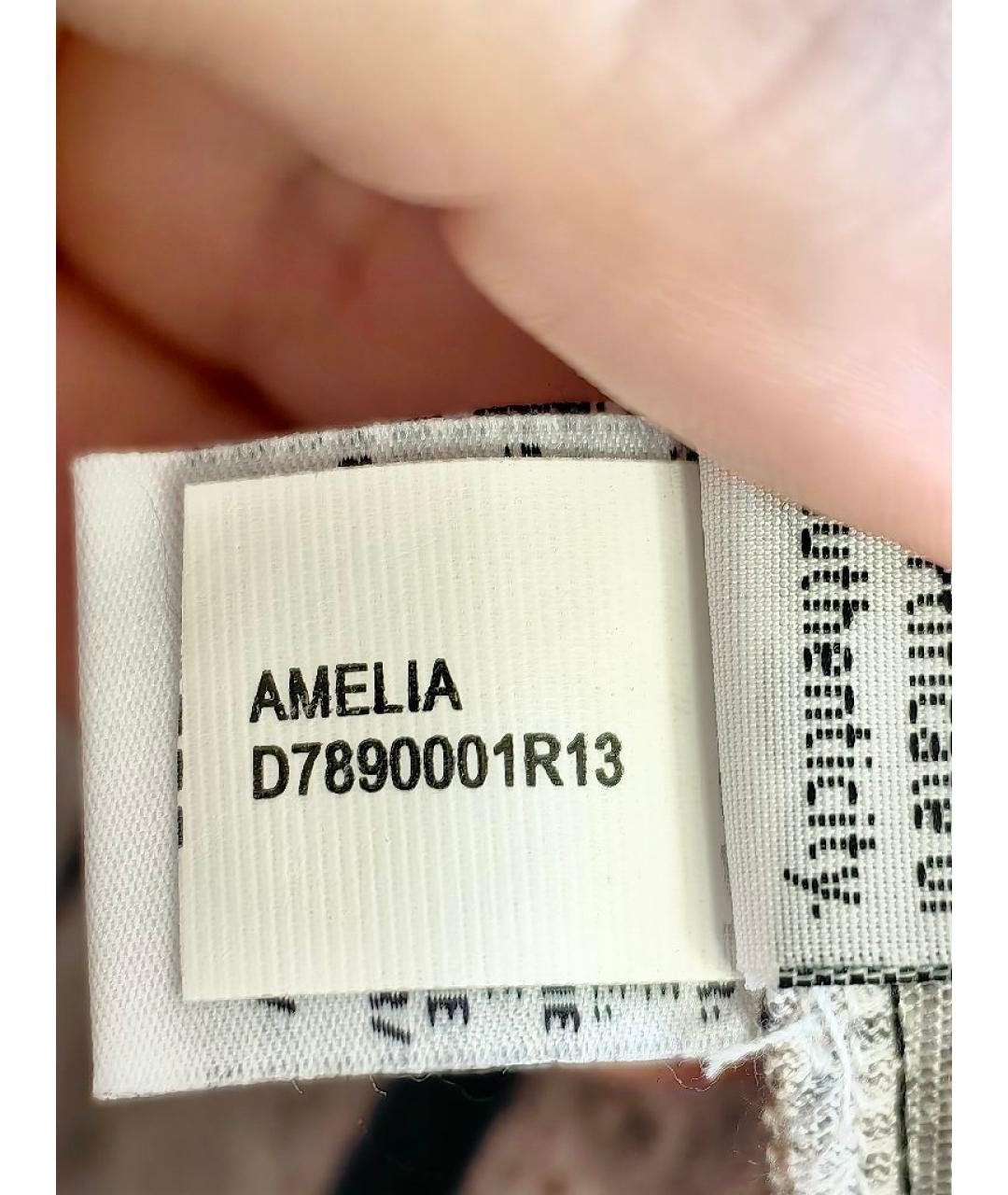 DIANE VON FURSTENBERG Антрацитовое шелковое повседневное платье, фото 7