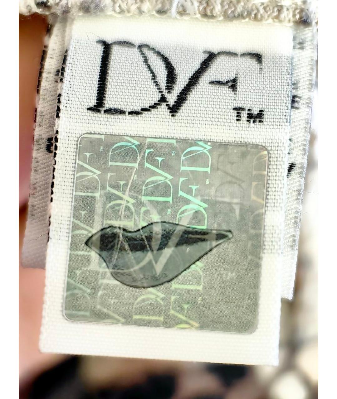 DIANE VON FURSTENBERG Антрацитовое шелковое повседневное платье, фото 3