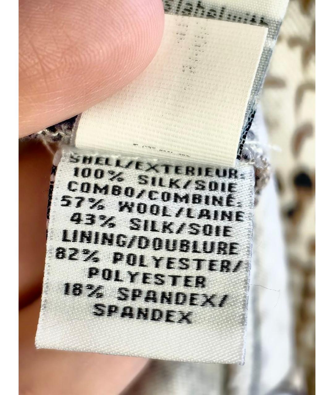 DIANE VON FURSTENBERG Антрацитовое шелковое повседневное платье, фото 6