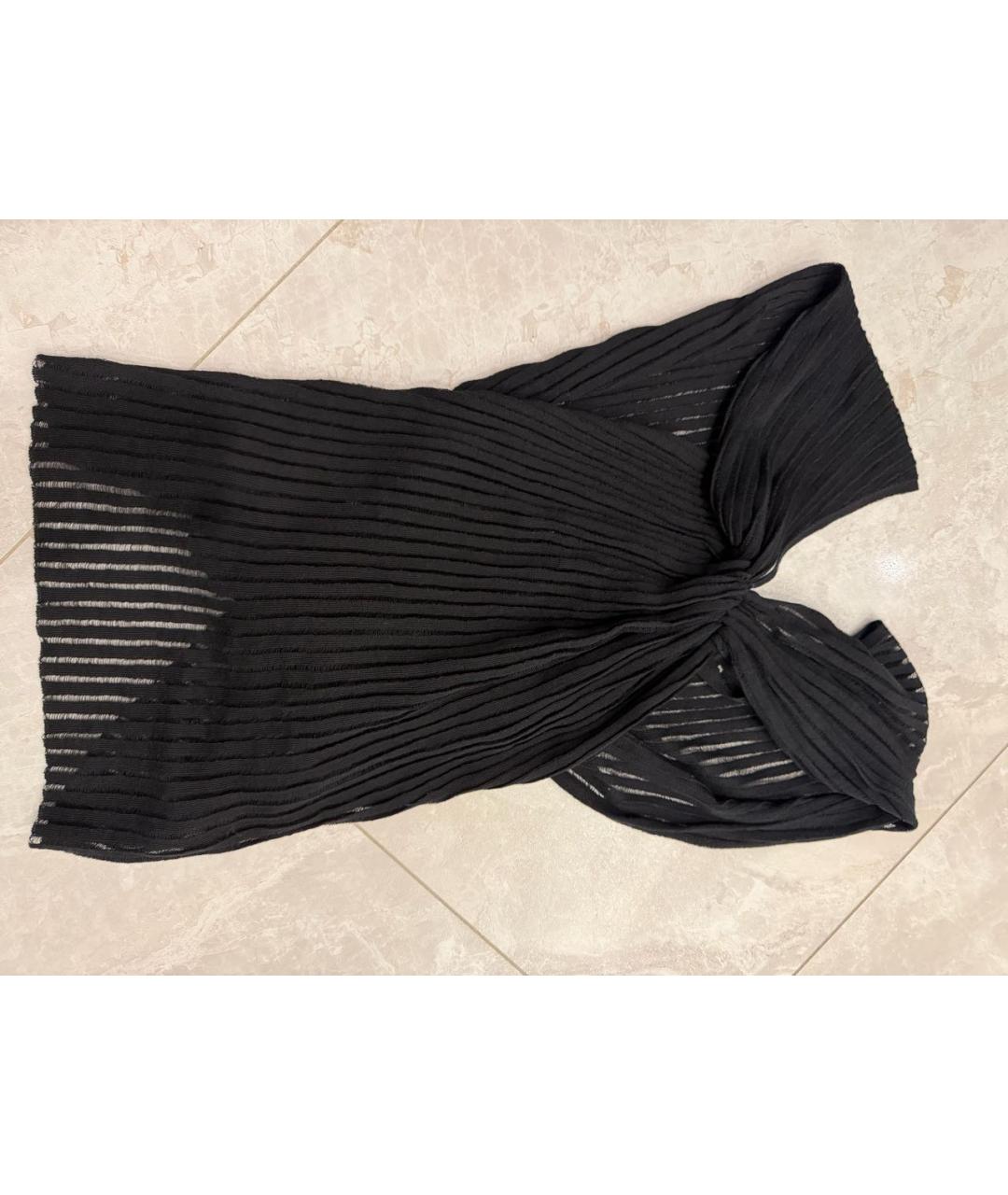 SAINT LAURENT Черная хлопковая майка, фото 5