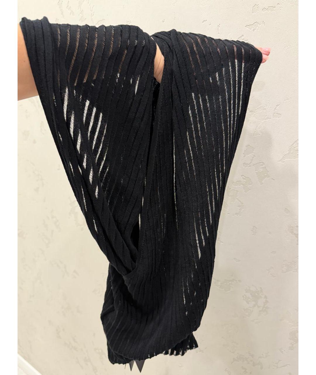 SAINT LAURENT Черная хлопковая майка, фото 2