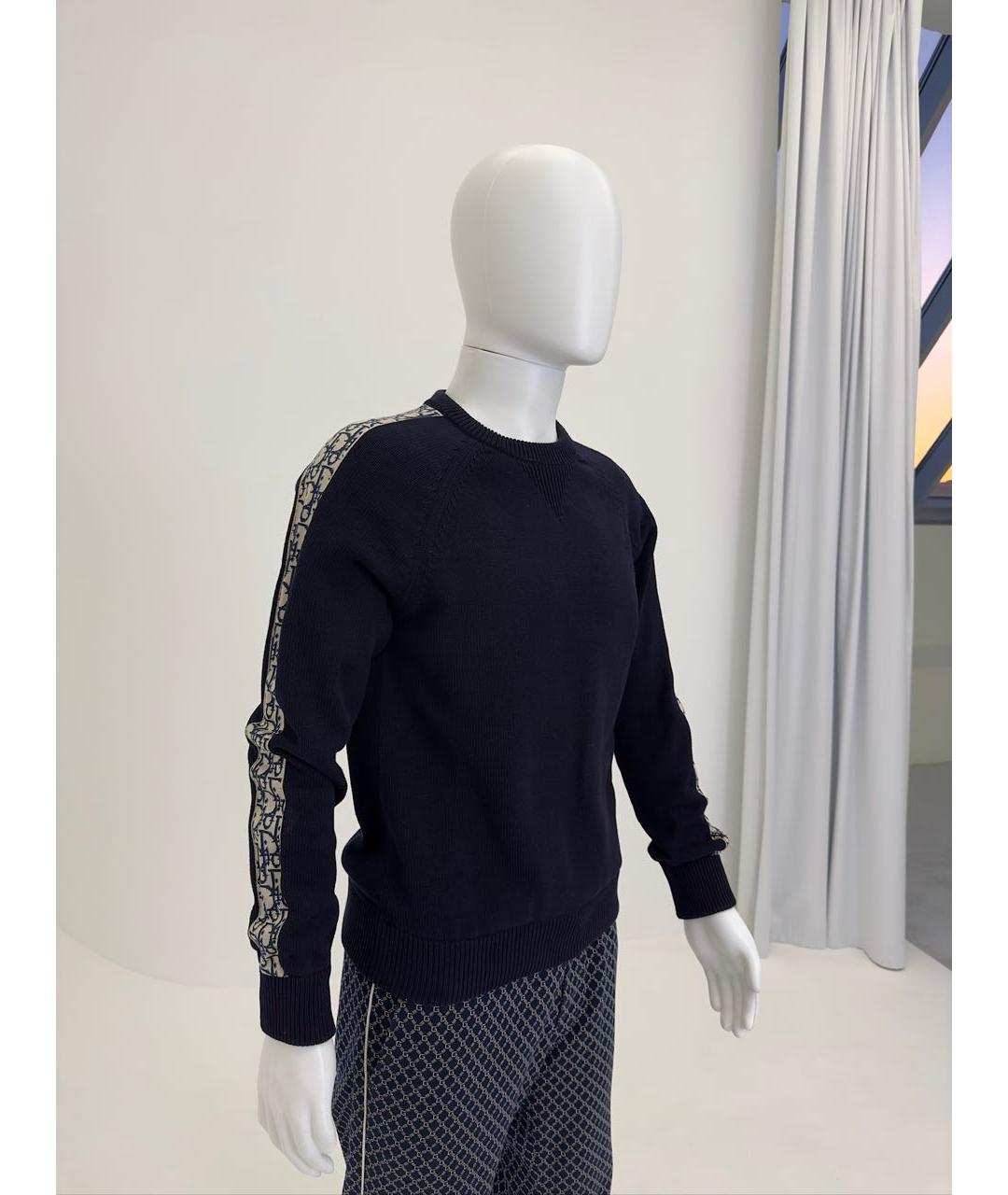 CHRISTIAN DIOR Темно-синий джемпер / свитер, фото 3