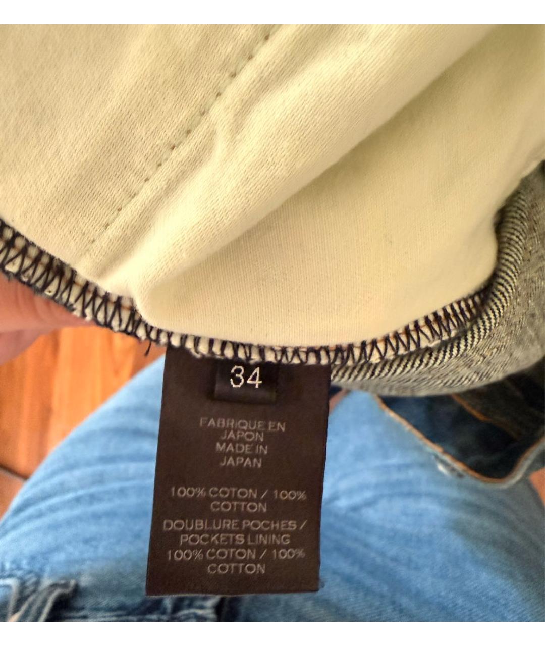 BALMAIN Темно-синие хлопковые джинсы, фото 4