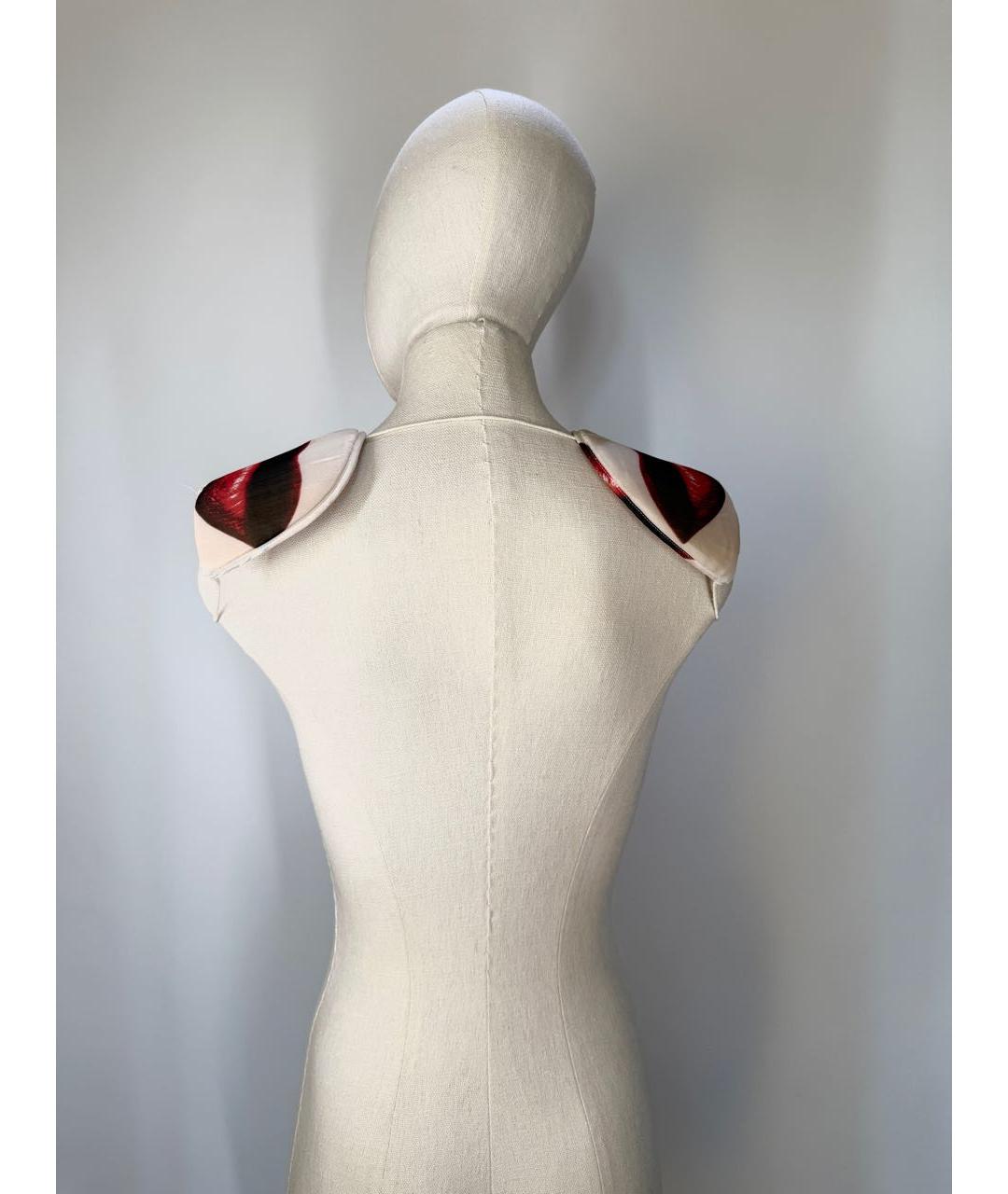 JEAN PAUL GAULTIER Мульти шелковый воротник, фото 5