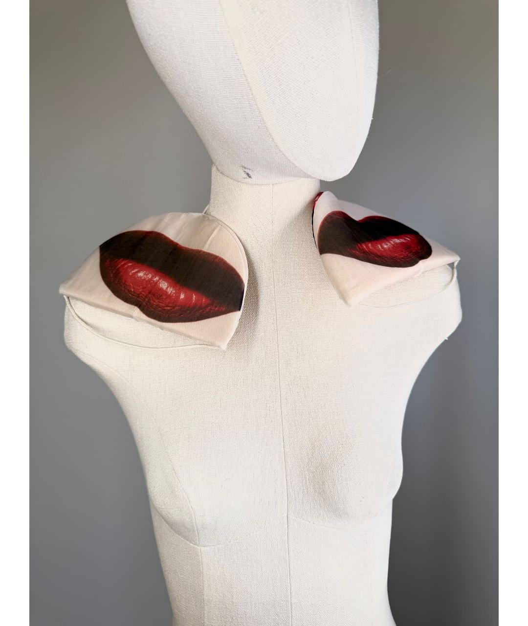 JEAN PAUL GAULTIER Мульти шелковый воротник, фото 2