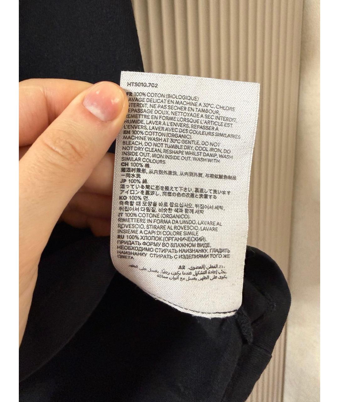 Ami Paris Черная хлопковая футболка, фото 4