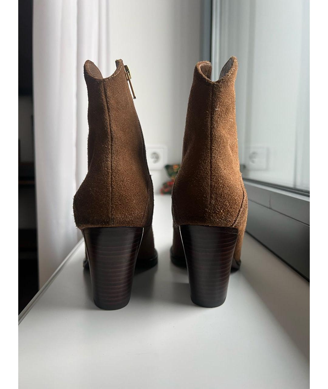 ASH Коричневые замшевые ботинки, фото 3