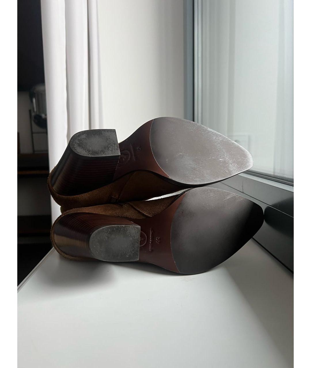 ASH Коричневые замшевые ботинки, фото 4