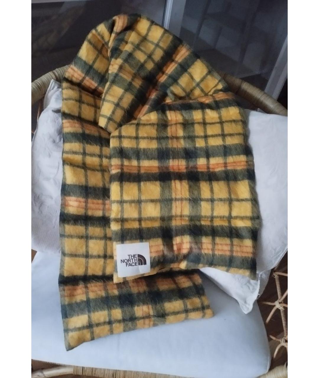 THE NORTH FACE Золотой шерстяной шарф, фото 5