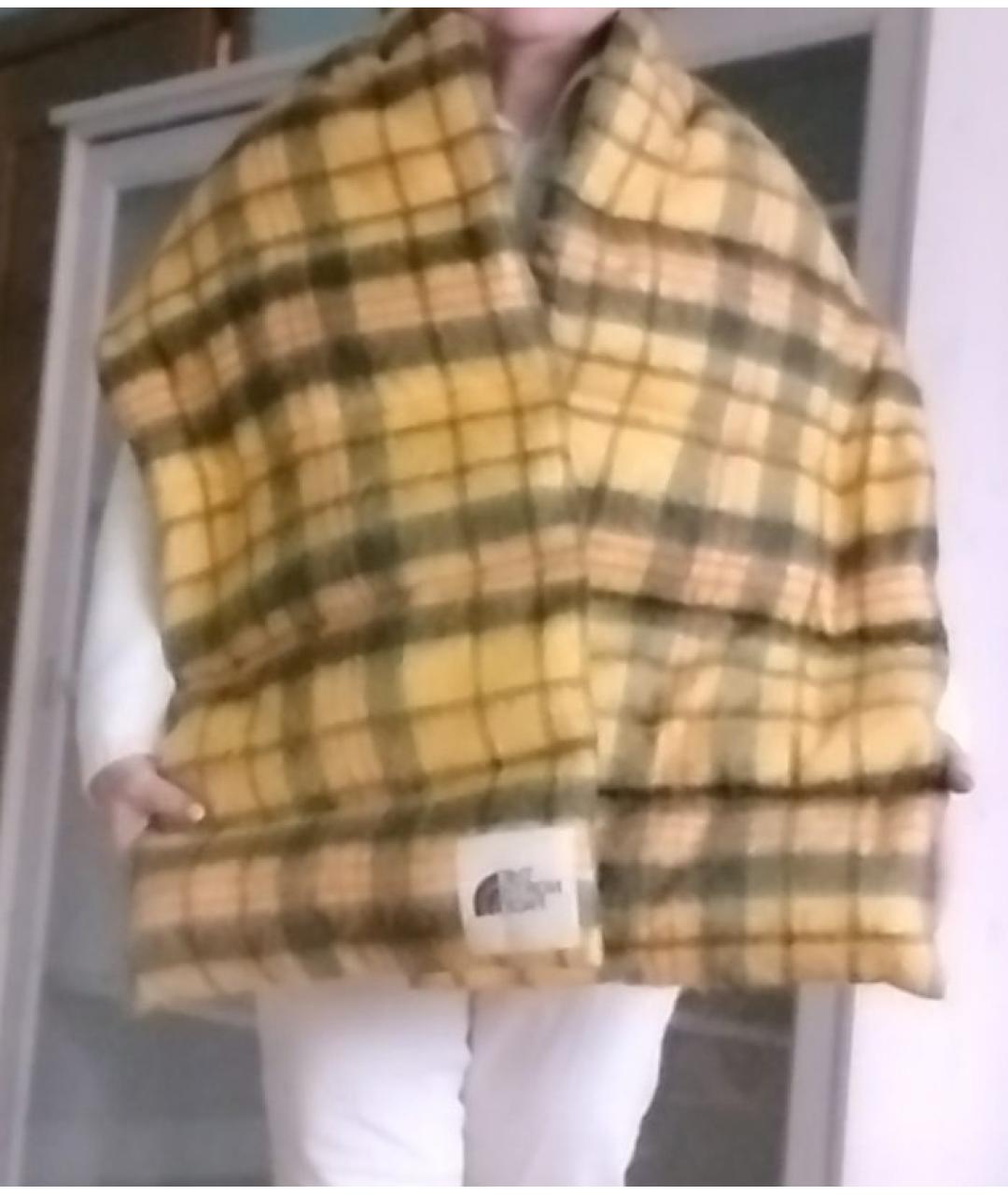 THE NORTH FACE Золотой шерстяной шарф, фото 4