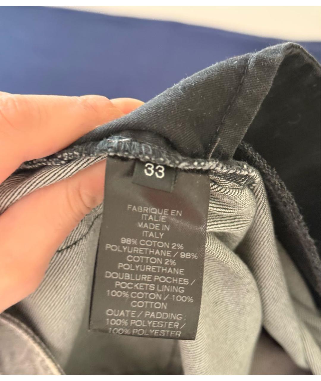 BALMAIN Серые хлопковые джинсы, фото 4