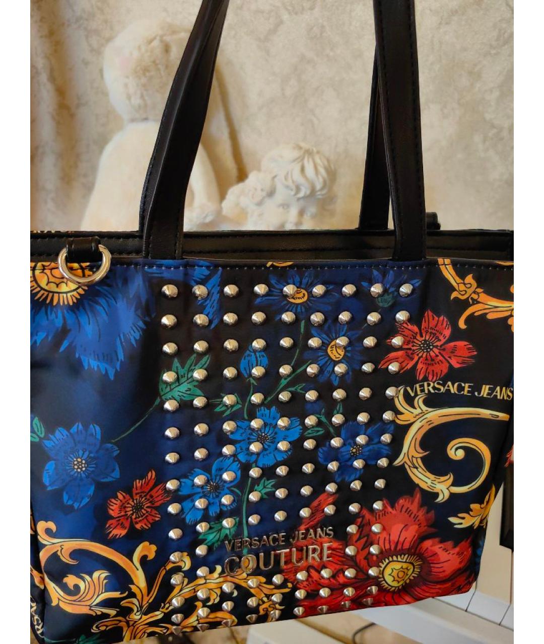 VERSACE JEANS COUTURE Мульти тканевая сумка тоут, фото 5
