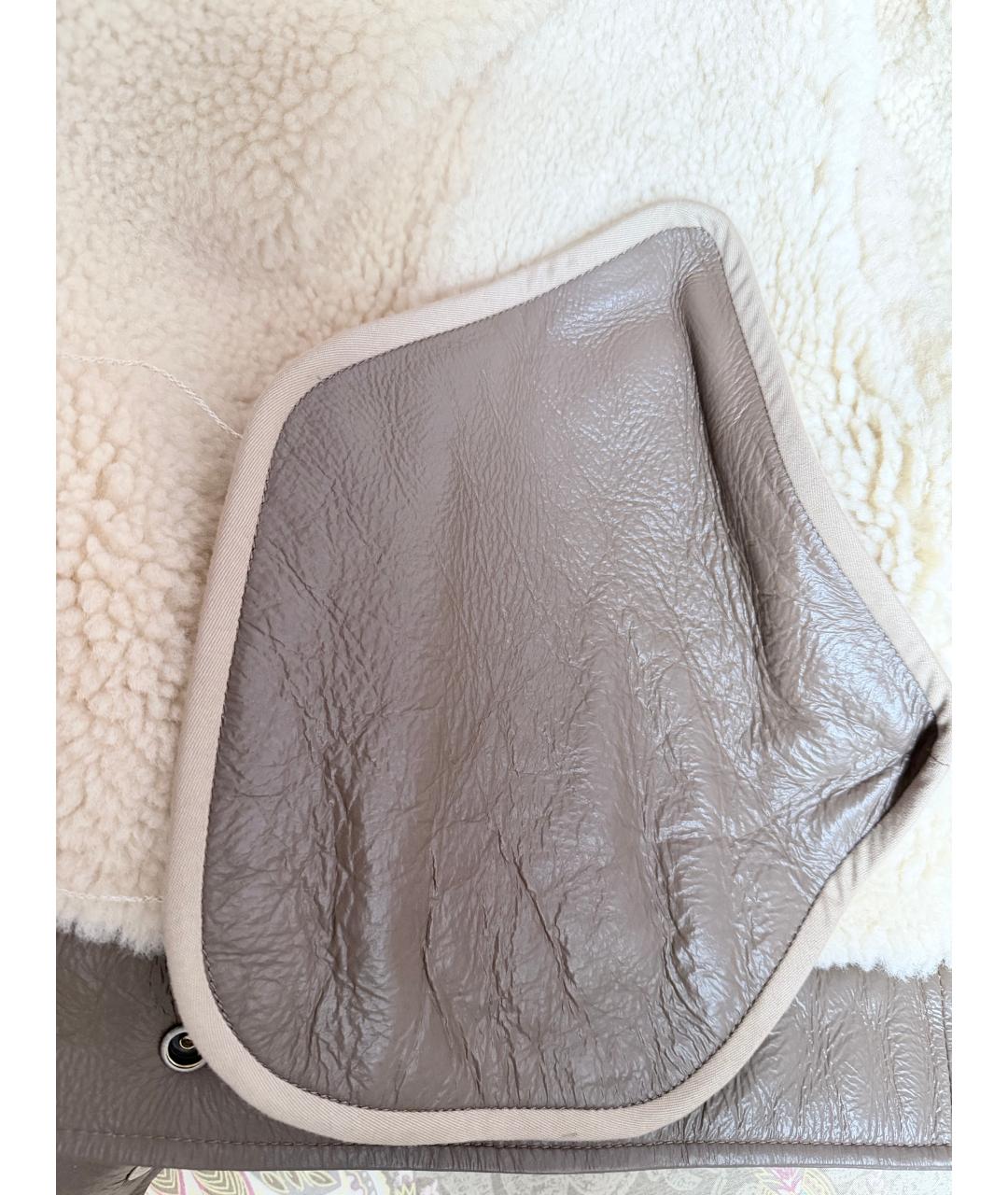 ACNE STUDIOS Коричневая кожаная дубленка, фото 6