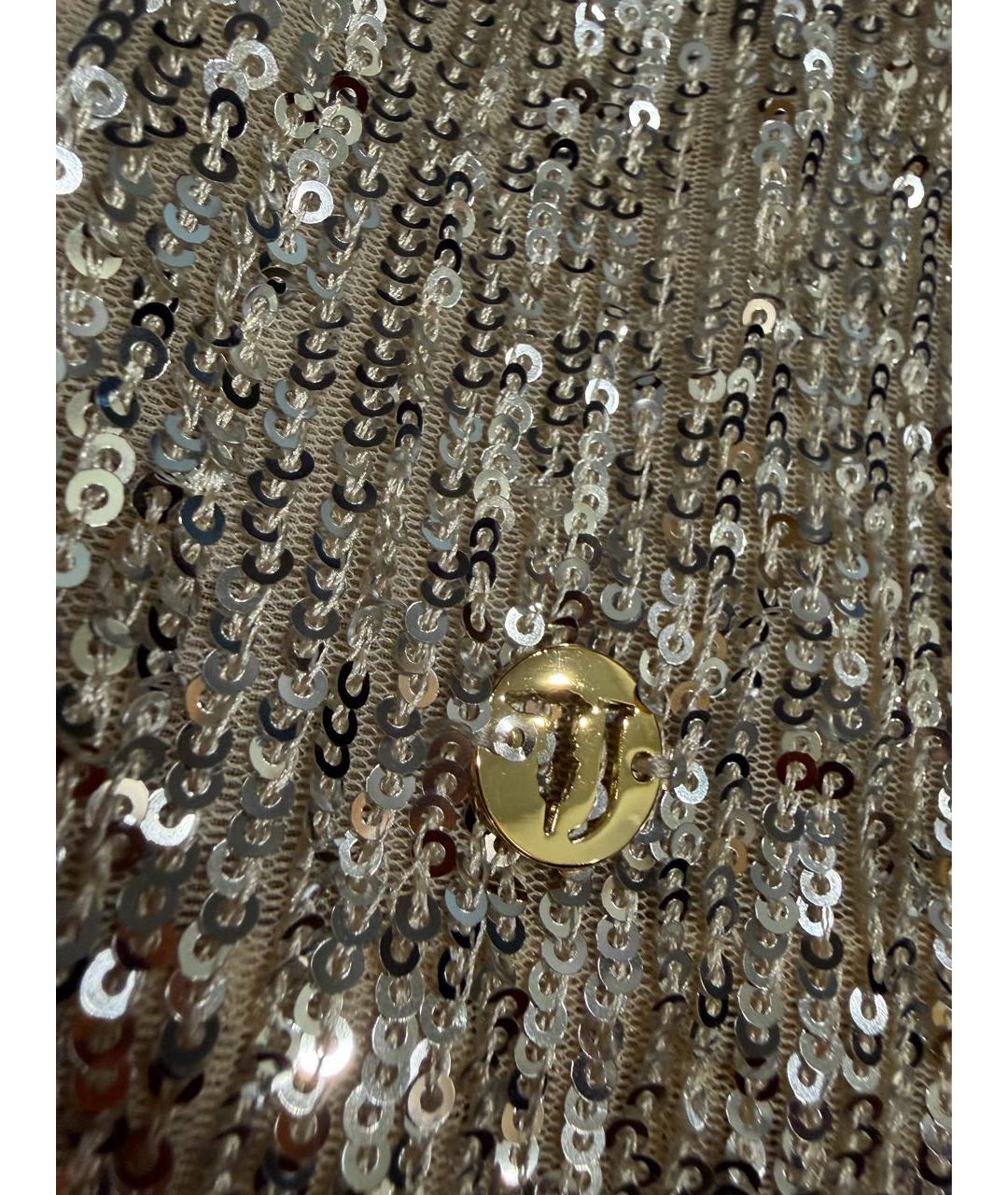 TRUSSARDI JEANS Бежевая полиэстеровая блузы, фото 3