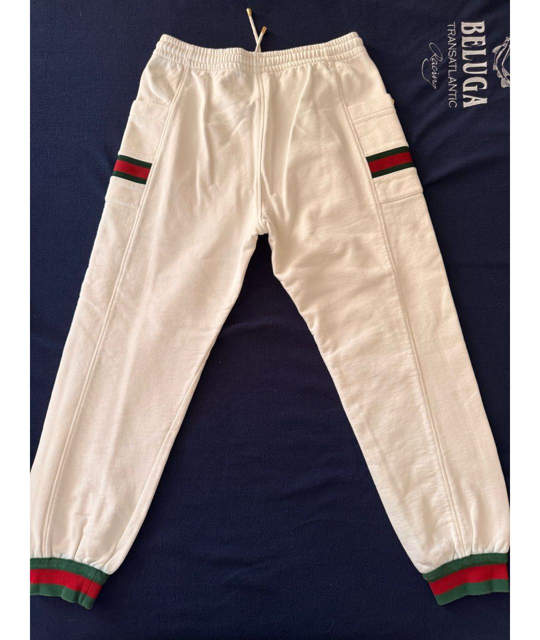 GUCCI Белый хлопковый спортивный костюм, фото 2