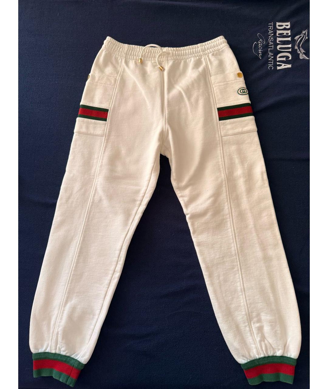 GUCCI Белый хлопковый спортивный костюм, фото 5
